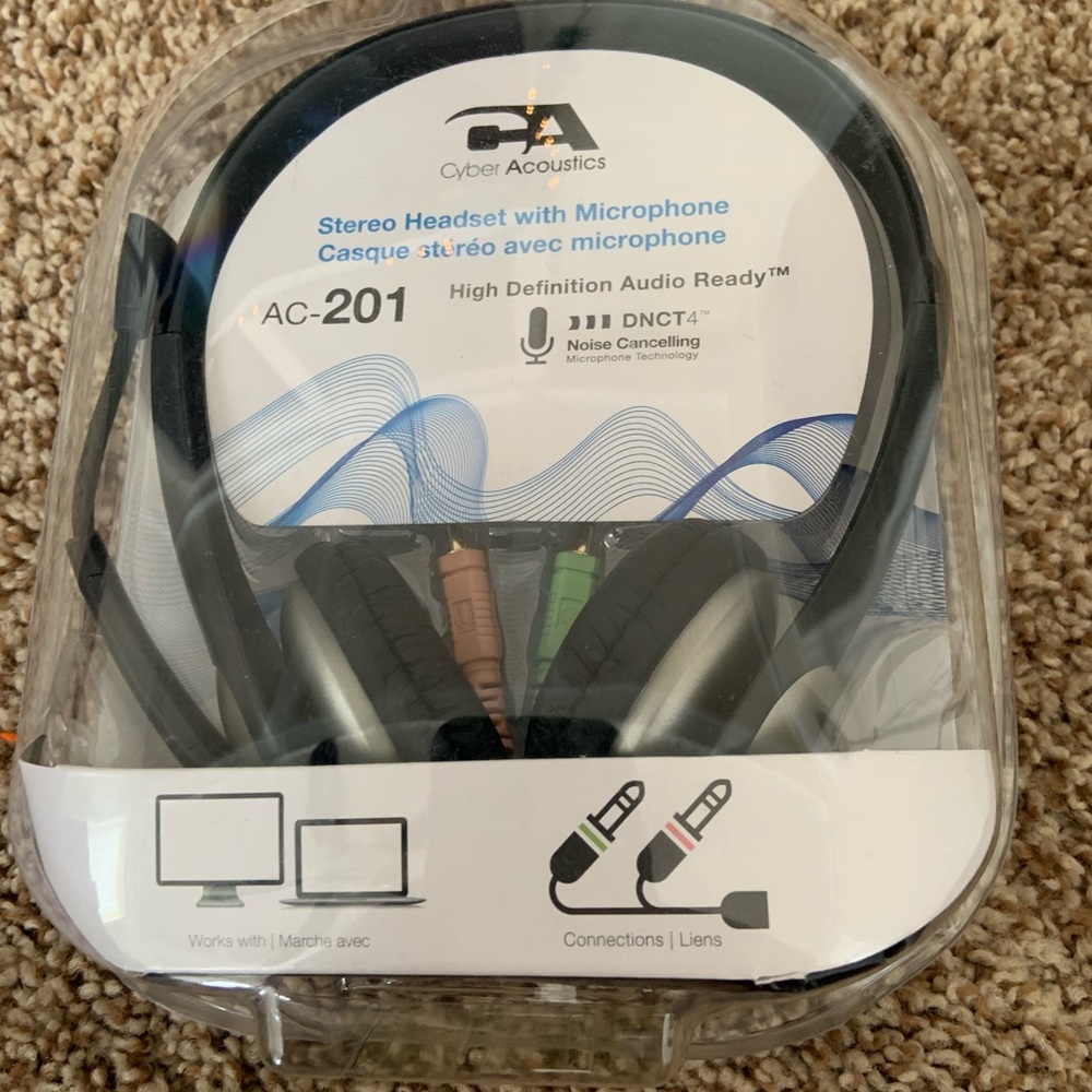 Cyber Acoustics Stereo Headphones